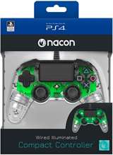 Nacon PS4 Nacon Wired Illuminated Compact Controller Light Edition - Green